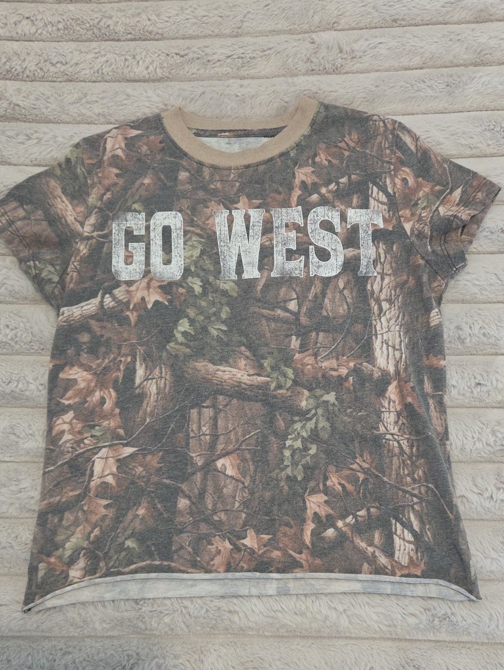 Go West Camouflage Graphic Tee - Brown/Green